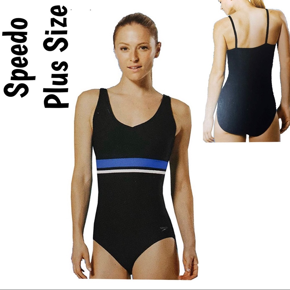 NWT Speedo Plus Size One Piece Swimsuit Size XXL